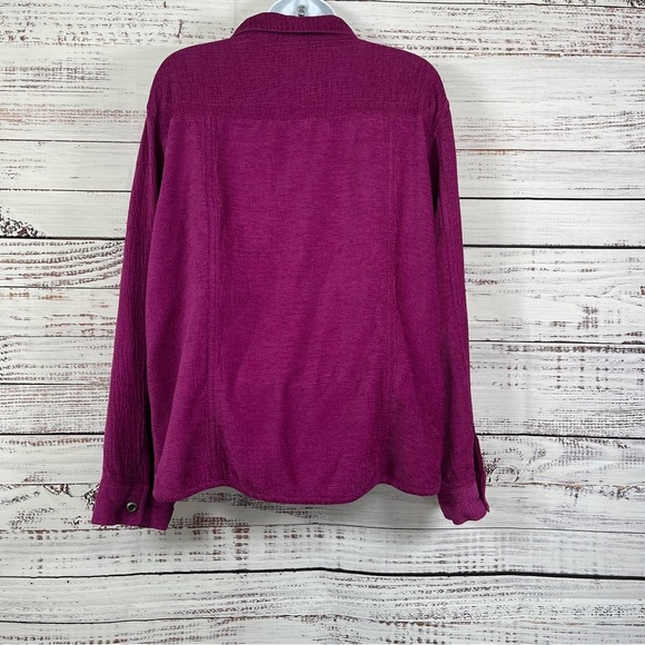 Chico’s Pink Silk Blend Button Long Sleeve Vintage Shirt - Picture 8 of 14